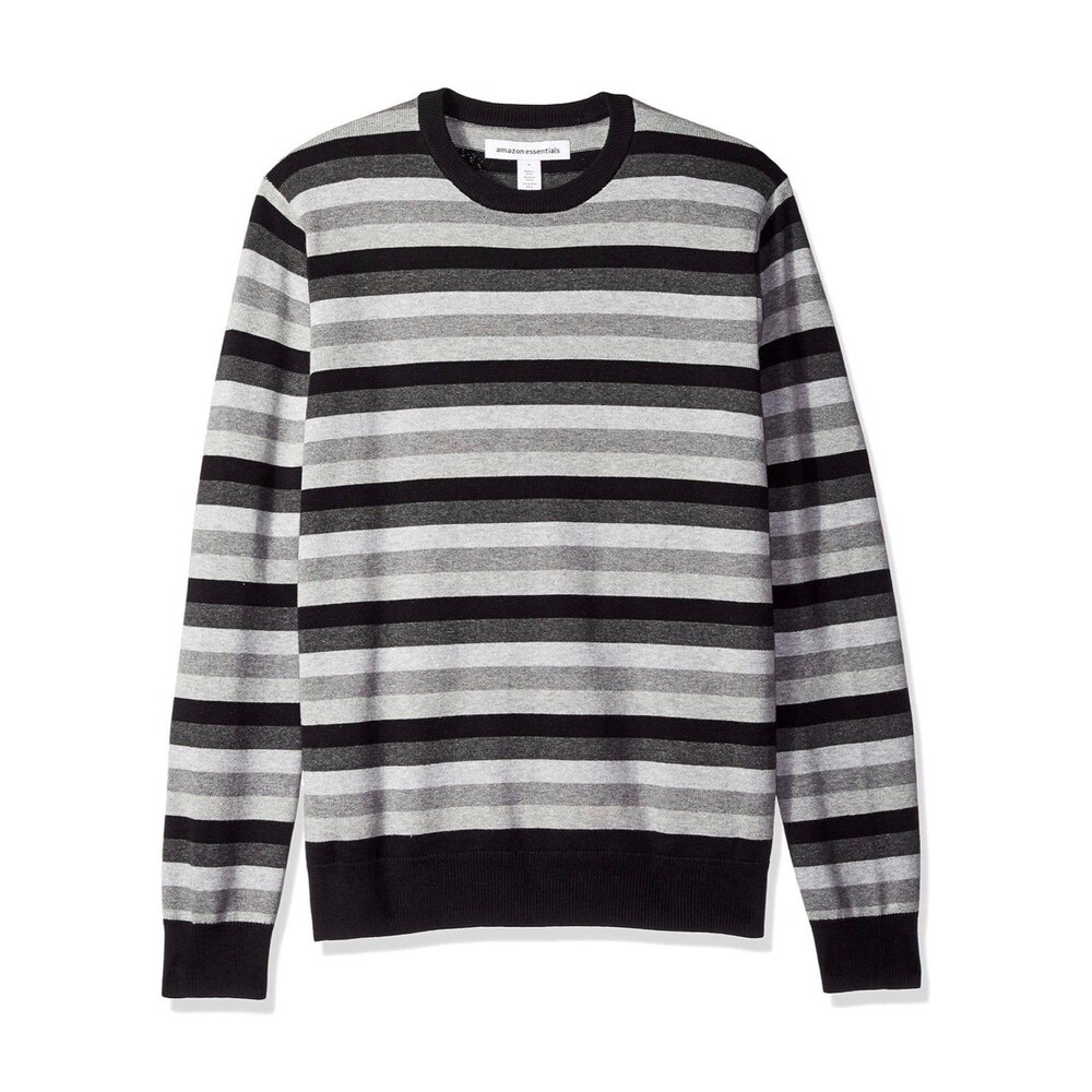 Amazon Essentials Men's Long-Sleeve Crewneck Sweater, 100% Cotton Size Medium